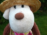 Millie Mascot supporting Team Monkey at the Olympics