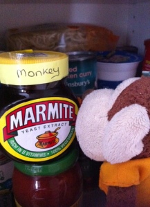 She bought a huge jar of Monkey marmite just in case he came back.
